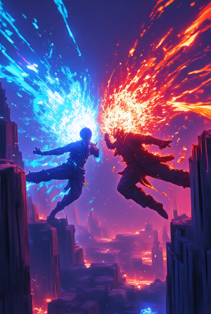 Shonen battle scenes