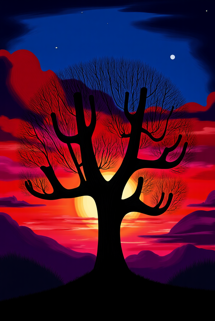 Nature silhouettes