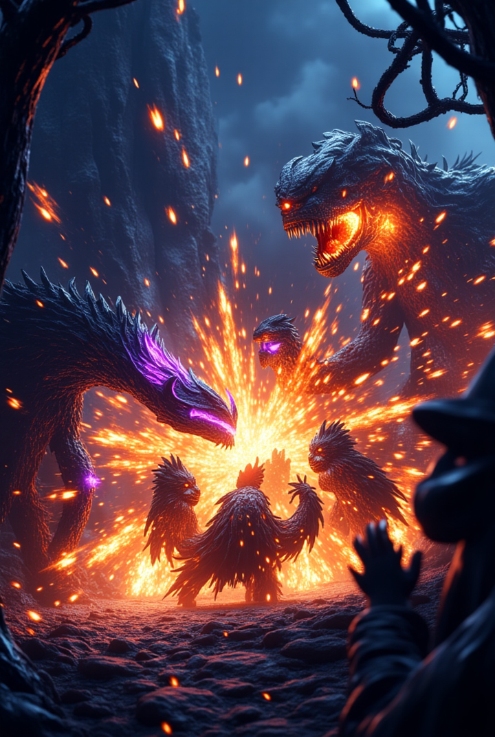 Battle scenes (RPG style)