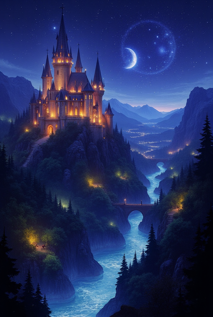 Fantasy pixel worlds